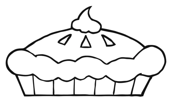 Обрисованный праздничный пирог — стоковое фото