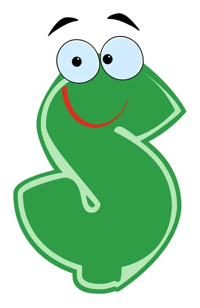 Happy Dollar Cartoon Character — Stock Photo, Image