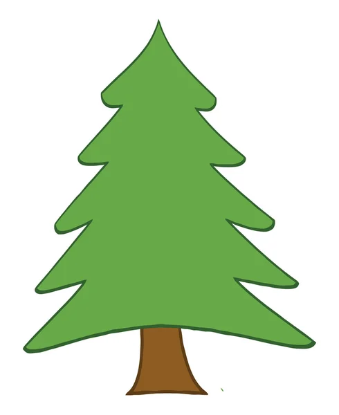 Ilustracja drzewa sosnowego — Zdjęcie stockowe