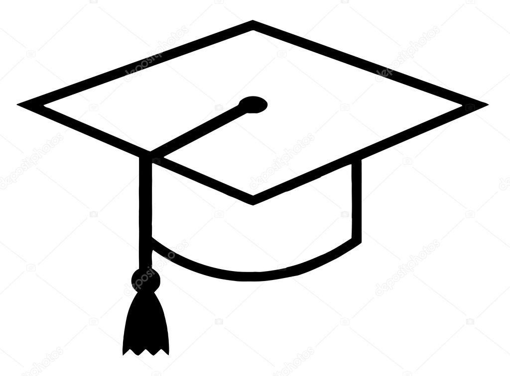 Outlined Graduation Cap Stock Photo By C Hittoon 4724890