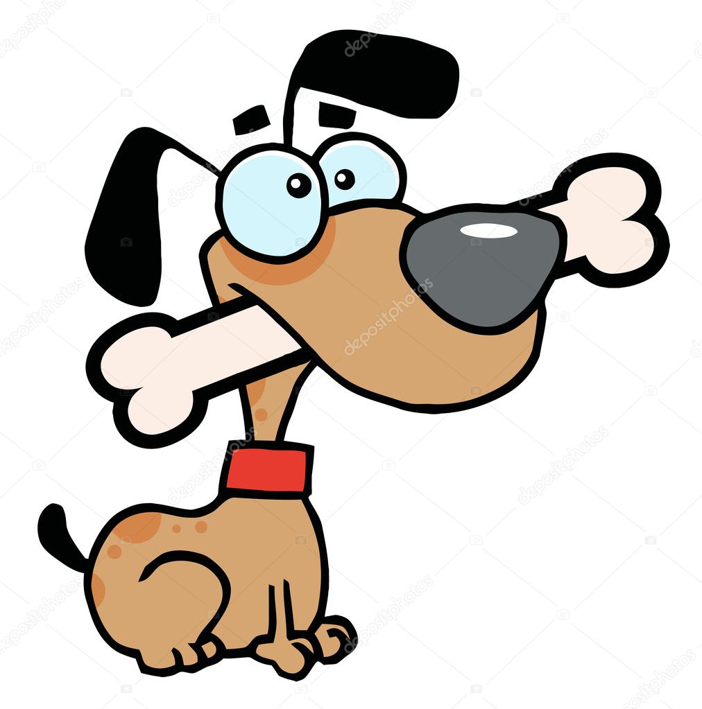 Dog With Big Bone — Stock Photo © HitToon 4725235