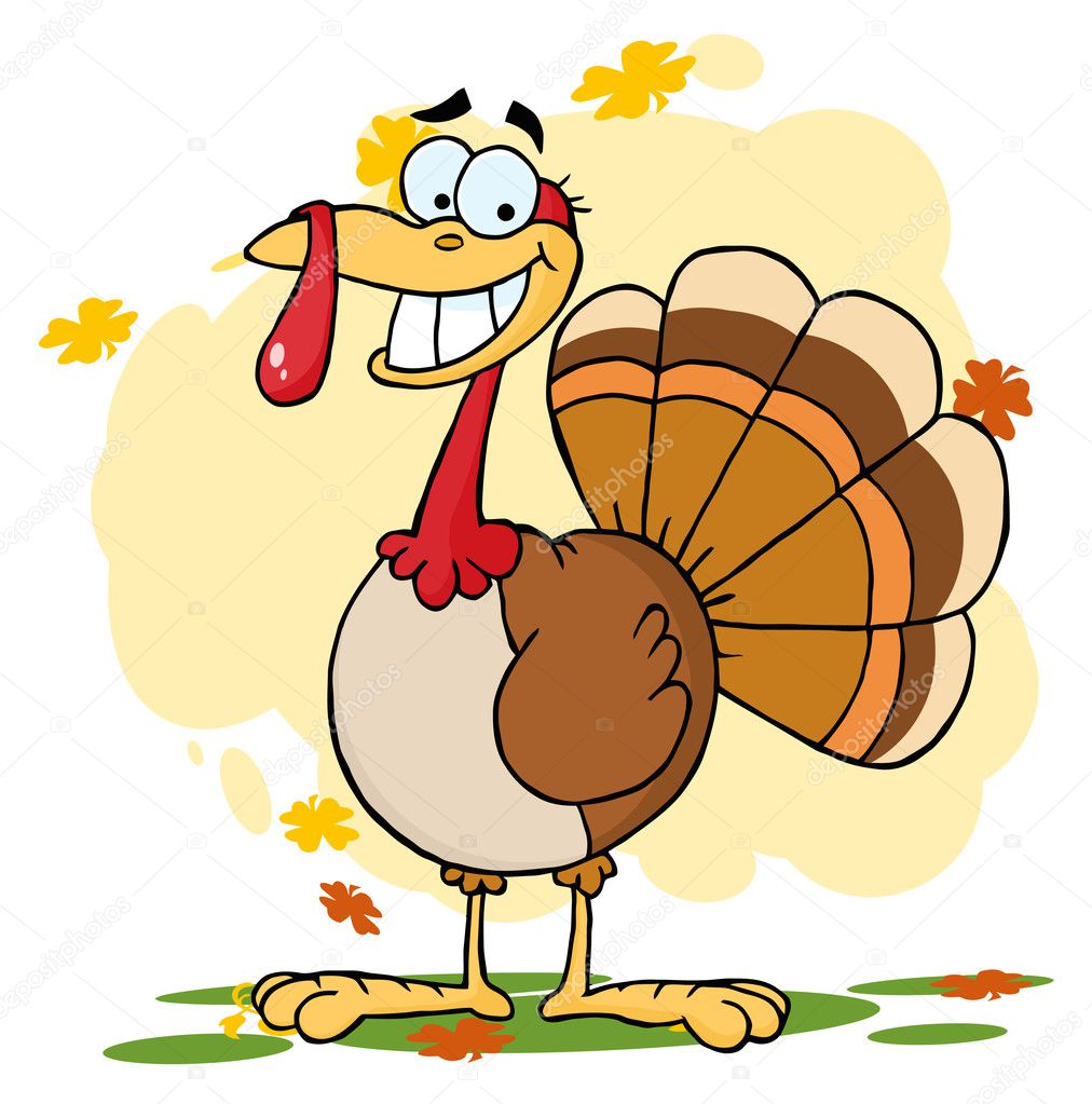 Turkey Cartoon Character — Stock Photo © HitToon #4727500