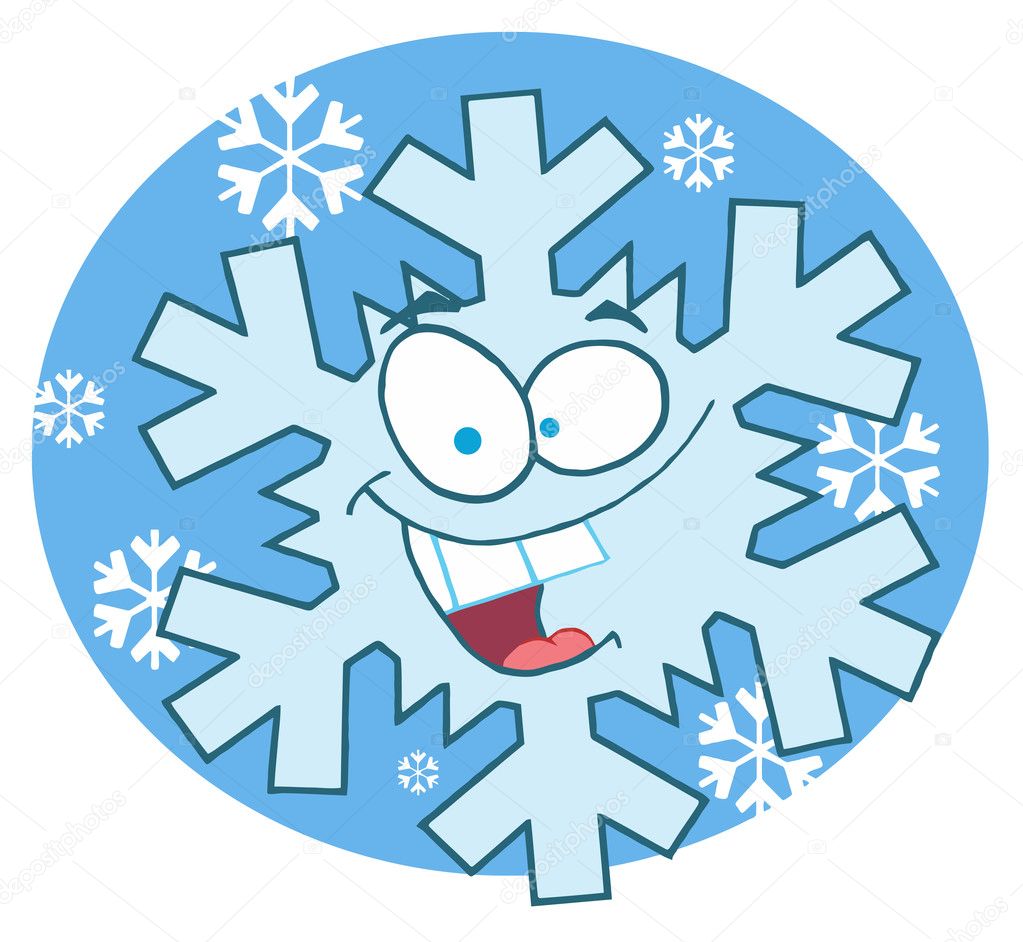 snowflake cartoon