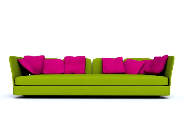緑のソファ ストック画像