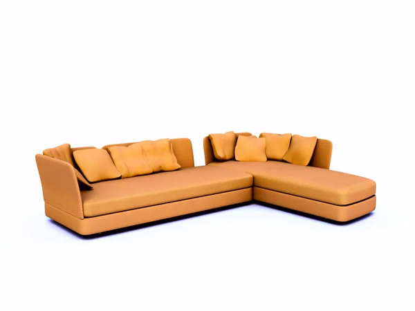 Kantig soffa — Stockfoto