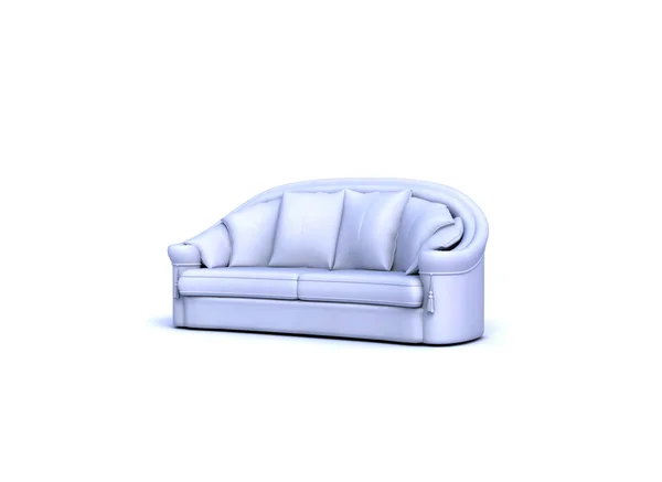 Witte sofa — Stockfoto