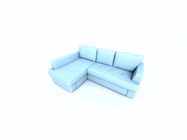 Cyan-Sofa — Stockfoto