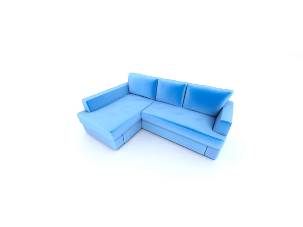 Sofá azul — Fotografia de Stock