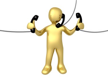 Computer generated image - Phone Support . clipart