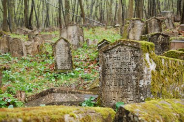 Old gravestones clipart