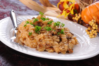 Wild Mushroom Risotto clipart