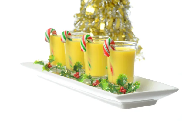 Cocktail di Natale all'Eggnog — Foto Stock