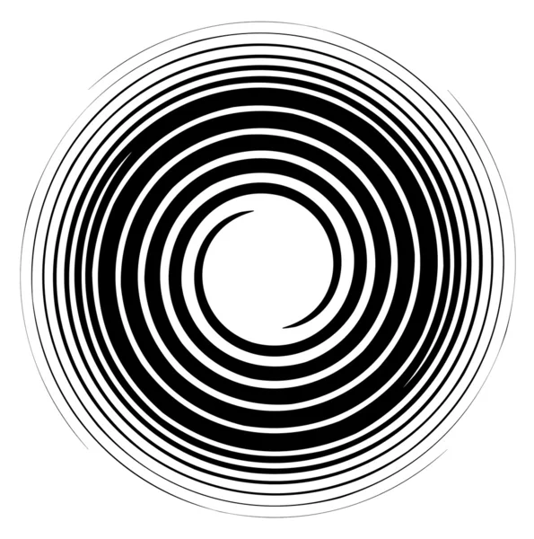 Черно-белый спиральный вектор — стоковый вектор