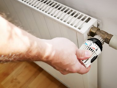 Radiator and hand clipart