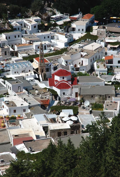 Miasta Lindos Rhodes Grecja — Zdjęcie stockowe