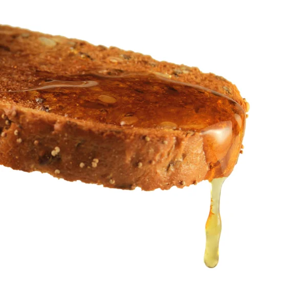 Toast und Honig — Stockfoto