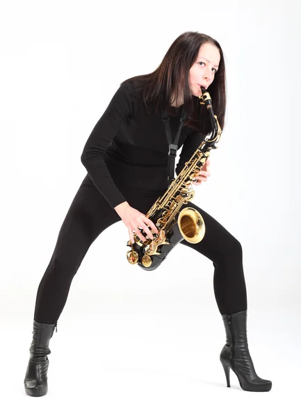 Saksofonista — Zdjęcie stockowe