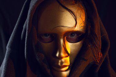 Gold mask. clipart