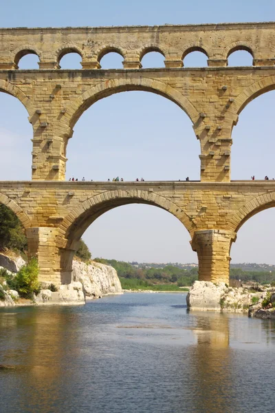 Pont du garde Romeinse brug — Stockfoto
