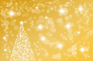 Golden abstract Christmas background clipart