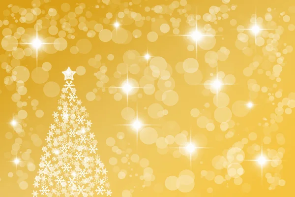 Golden Abstract Kerst achtergrond — Stockfoto