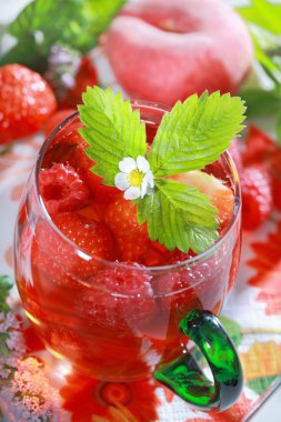 Refreshing summer drink clipart