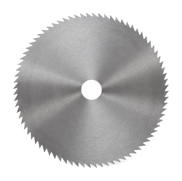 Circular saw blade for wood isolated on white — Stock Photo, Image