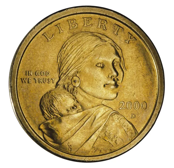 美元硬币 — 图库照片