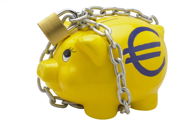 Euro alcancía — Foto de Stock