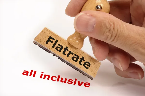 Flatrate all inclusive — Stock Photo, Image