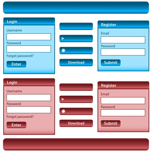 stock vector Web design elements