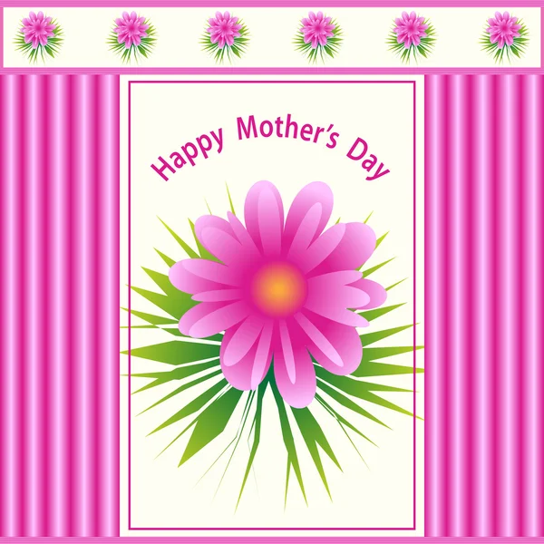 Mothers day flower design — Stock Vector