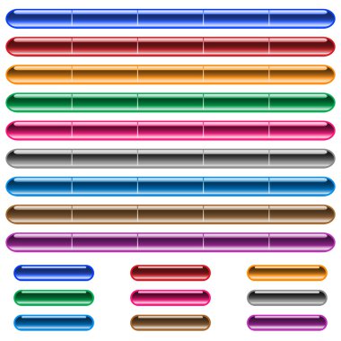 Web buttons and navigation bars clipart