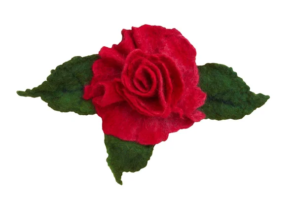 Τεχνητά τριαντάφυλλα κατασκευασμένη από ύφασμα. — Φωτογραφία Αρχείου