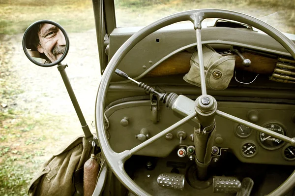 stock image Detail of jeep Willys