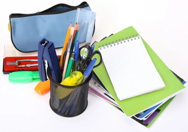 School tools and notepad — Stock Photo, Image