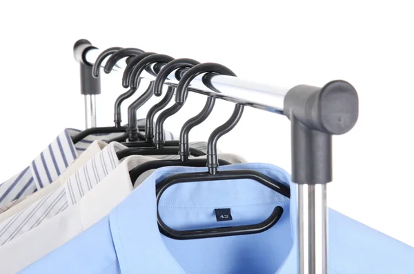 Hanger with shirts — Stock Photo, Image