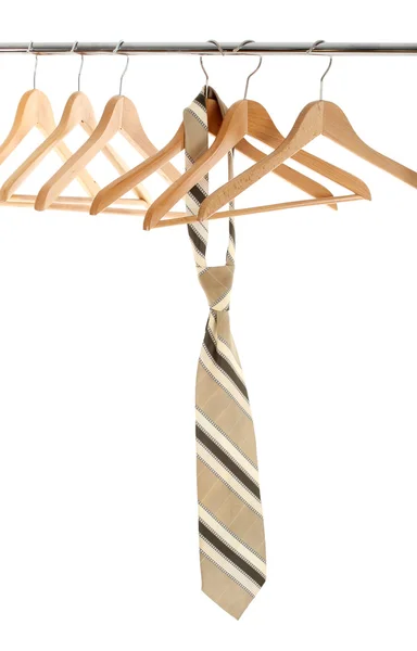 Binden op hangers voor clothe — Stockfoto