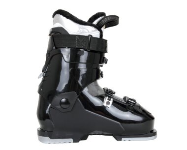 Black ski boot clipart