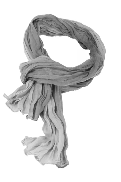 Grey cotton scarf — Stock Photo, Image