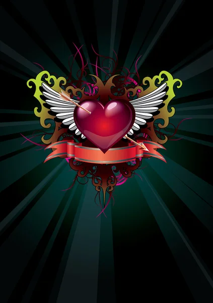 Heart Valentine Day — стоковый вектор