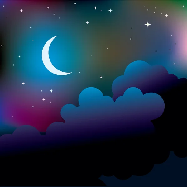 Είδος Του Ουρανού Φανταστικής Νύχτας — Διανυσματικό Αρχείο