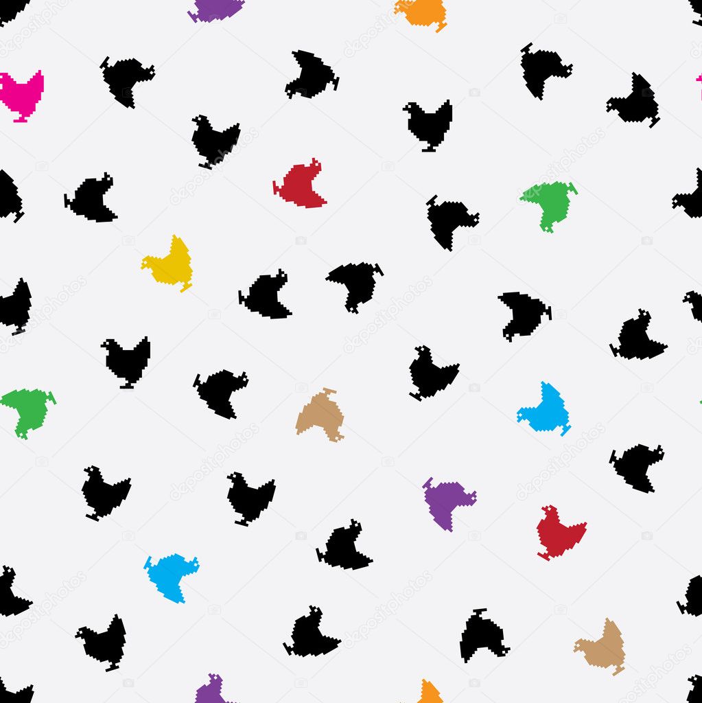 Seamless texture from pixel hens.