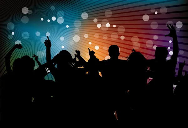 Клубная вечеринка с танцами — стоковый вектор