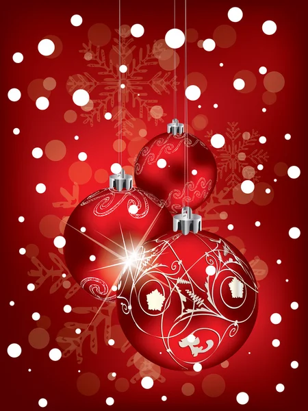 Noel arka plan Christmas tebrik için — Stok Vektör