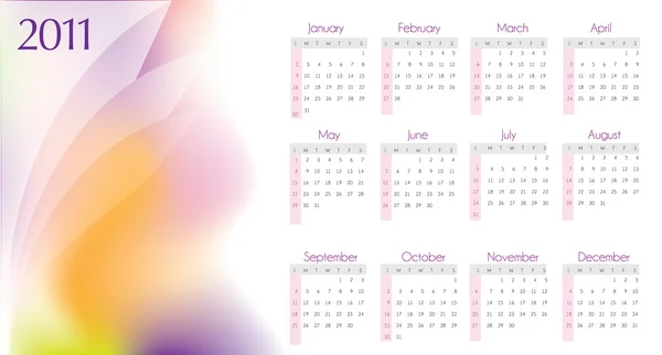 Σχεδιασμός ημερολογίου 2011 — Διανυσματικό Αρχείο