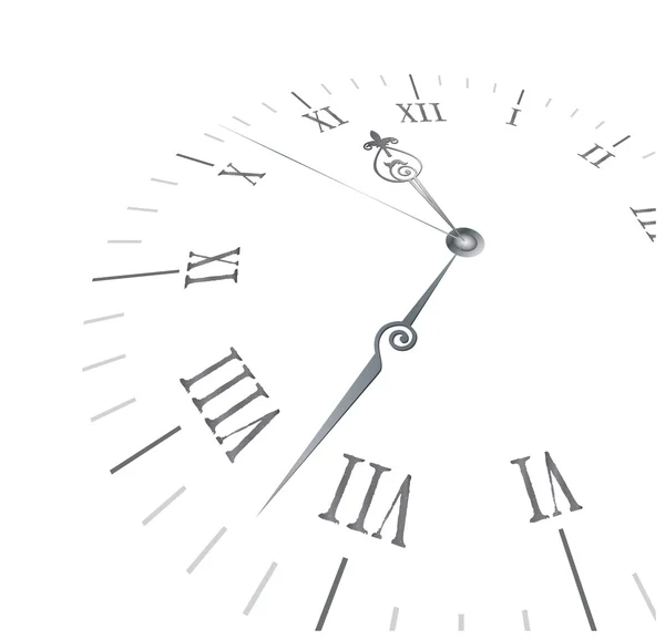 Roma numaraları ile eski saat — Stok Vektör