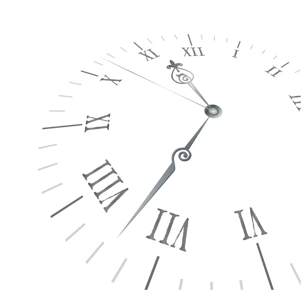 Старий годинник з римськими цифрами — стоковий вектор