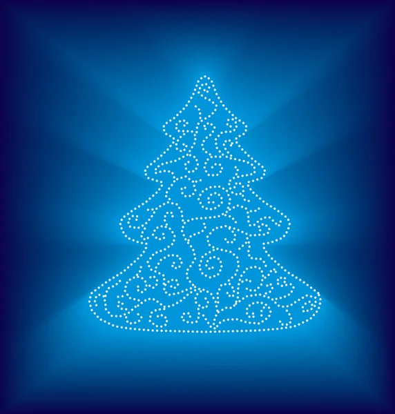 Σύγχρονη αφηρημένη χριστουγεννιάτικο δέντρο — Διανυσματικό Αρχείο
