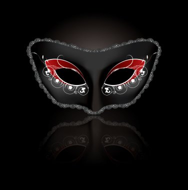 Carnival mask in vector format clipart